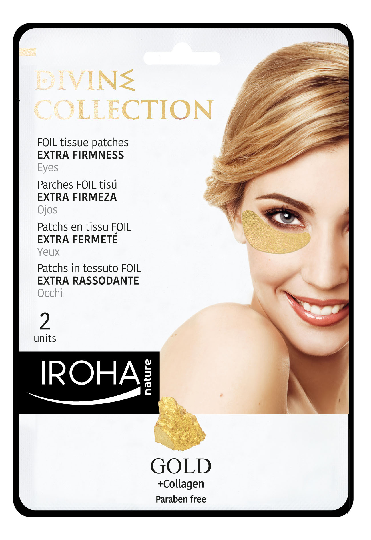Folien-Patches-Extra Gold Firming Augen-Pads 5x2 