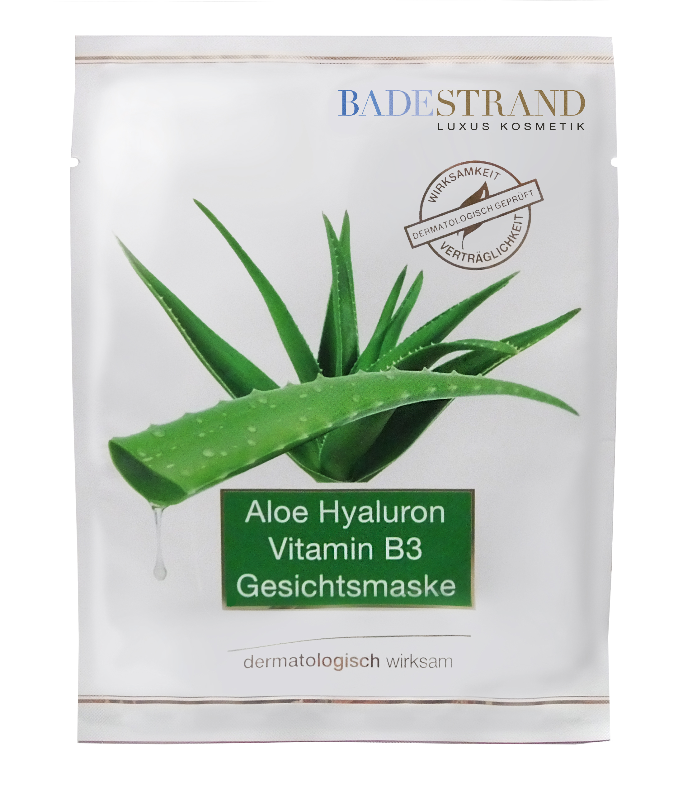 Aloe Hyaluron Vitamin B3 Gesichtsmaske